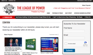 league of power newsletter subscriptions