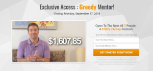 greedy mentor scam