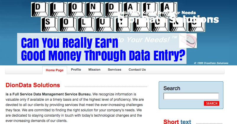 DionData Solutions Homepage