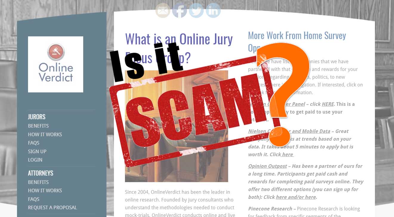 online verdict scam