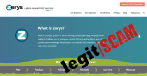 is zerys website a scam