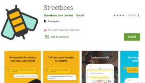 Streetbees Home page