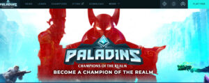 Paladins Free Rewarding Game Site Landing Page
